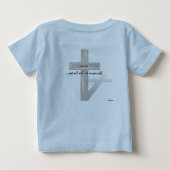 T-shirt Pour Bébé Il A Augmenté 3 Croix Robustes Matthieu 26:39 (Dos)