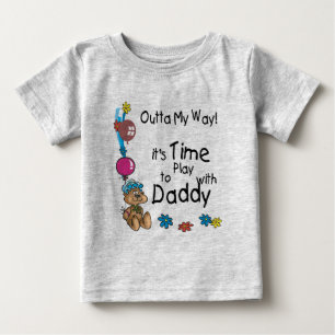 T-shirt Pour Bébé Il est temps de jouer avec Daddy2