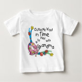 T-shirt Pour Bébé Il est temps de jouer avec grand-mère (Devant)