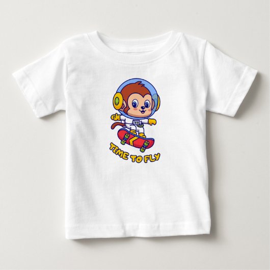 T-shirt Pour Bébé Il est temps de voler (Devant)