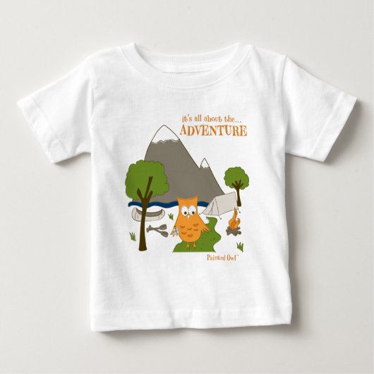 T-shirt Pour Bébé Il est tout au sujet de l'aventure (Devant)