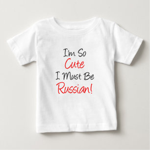 T-shirt Pour Bébé Il Faut Donc Être Russe