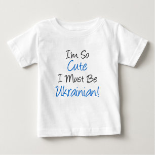 T-shirt Pour Bébé Il Faut Donc Être Ukrainien