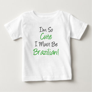 T-shirt Pour Bébé Il Faut Être Brésilien.