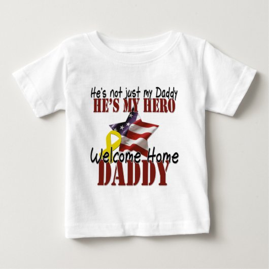 T-shirt Pour Bébé Il n'est pas simplement mon papa qu'il est mon (Devant)