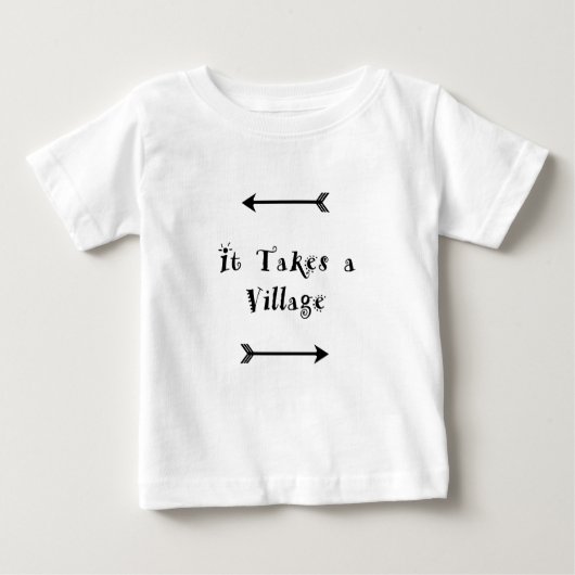 T-shirt Pour Bébé Il prend un village - adoption Parenting (Devant)