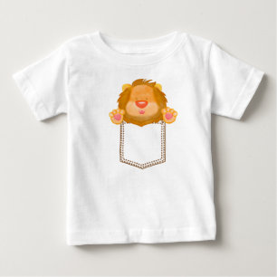 T-shirt Pour Bébé Il y a un lion dans ma poche