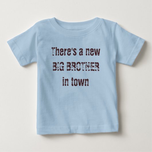 T-shirt Pour Bébé Il y a un nouveau BIG BROTHER en ville (Devant)