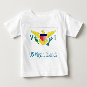 T-shirt Pour Bébé Îles Vierges américaines