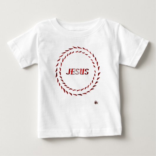 T-shirt Pour Bébé Illusion optique de Jésus (Devant)