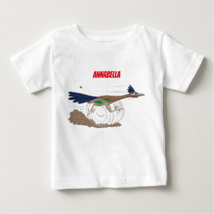T-shirt Pour Bébé Illustration amusante de la caricature d'oiseau du