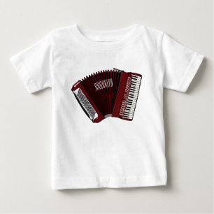 T-shirt Pour Bébé Illustration d'accordion