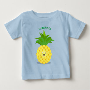 T-shirt Pour Bébé Illustration d'ananas mignon