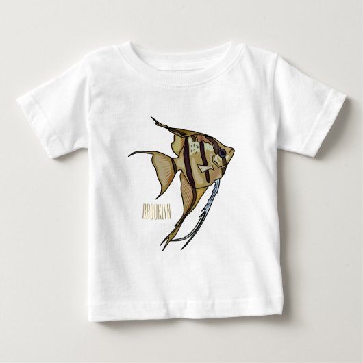 T-shirt Pour Bébé Illustration d'angelfish (Devant)