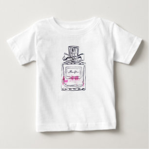 T-shirt Pour Bébé Illustration d'aquarelle de mode de bouteille de p