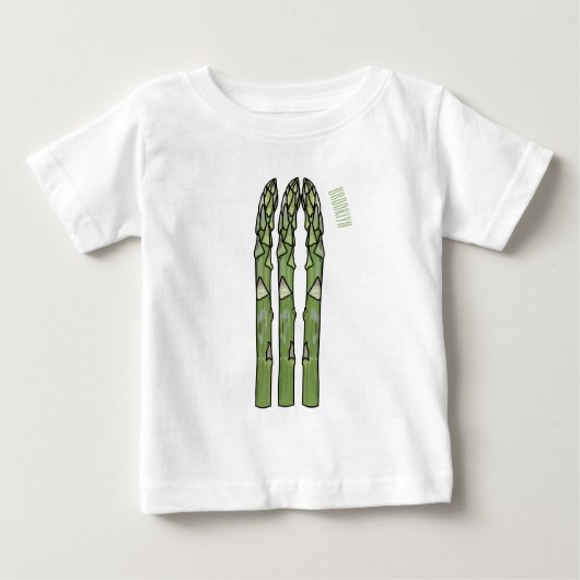 T-shirt Pour Bébé Illustration d'Asparagus (Devant)
