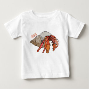 T-shirt Pour Bébé Illustration de crabe ermite