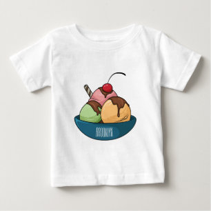 T-shirt Pour Bébé Illustration de crème glacée