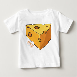 T-shirt Pour Bébé Illustration de fromage