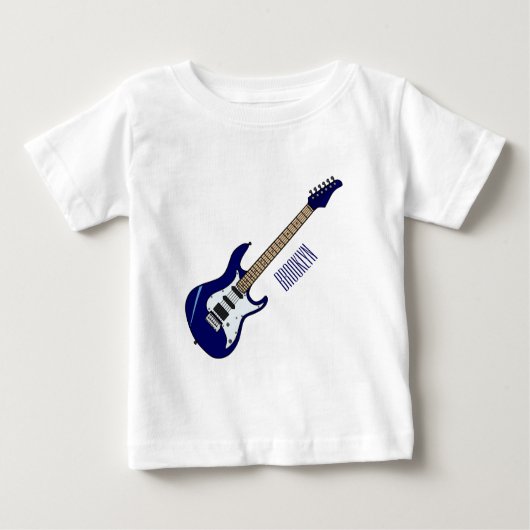 T-shirt Pour Bébé Illustration de guitare électrique (Devant)