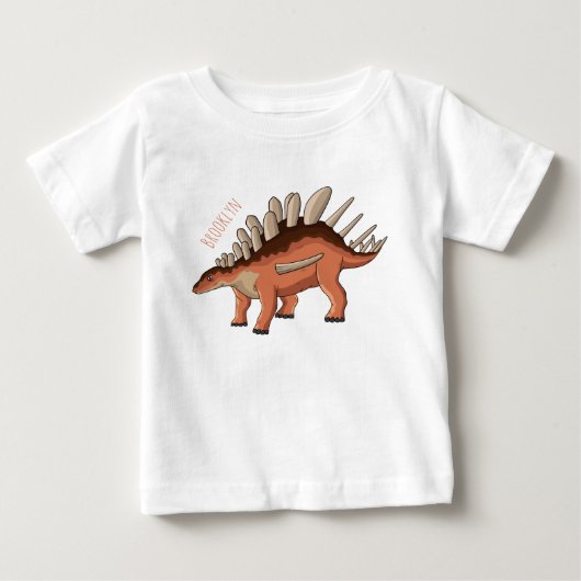 T-shirt Pour Bébé Illustration de Kentrosaurus (Devant)