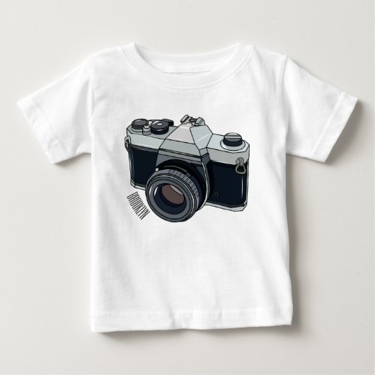 T-shirt Pour Bébé Illustration de la caméra (Devant)