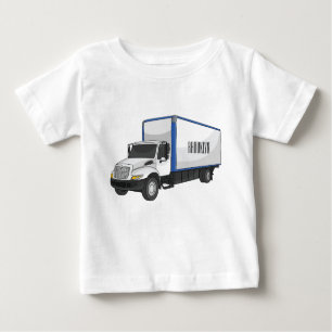 T-shirt Pour Bébé Illustration de la caricature du camion-boîte