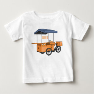 T-shirt Pour Bébé Illustration de la carotte de vélo