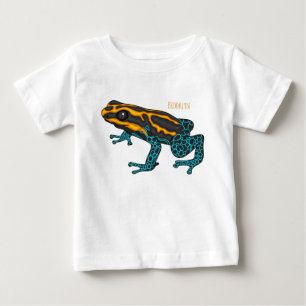 T-shirt Pour Bébé Illustration de la grenouille à fléchettes de pois