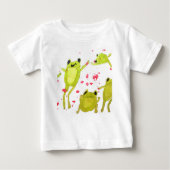 T-shirt Pour Bébé Illustration de la grenouille mûre (Devant)
