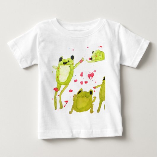 T-shirt Pour Bébé Illustration de la grenouille mûre (Devant)