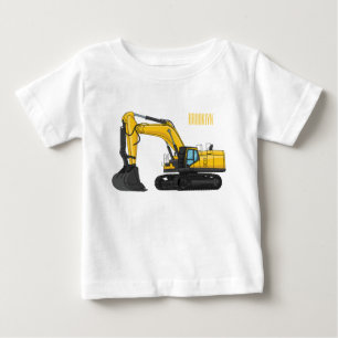 T-shirt Pour Bébé Illustration de la pelle Crawler