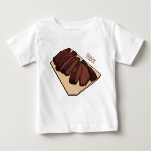 T-shirt Pour Bébé Illustration de la poitrine de boeuf