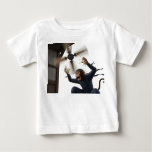 T-shirt Pour Bébé Illustration de personnage de guerrier ninja chimp