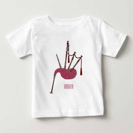 T-shirt Pour Bébé Illustration de pipes (Devant)