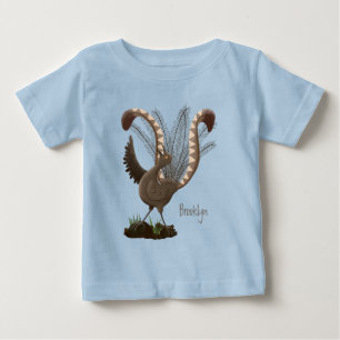 T-shirt Pour Bébé Illustration de superbe et superbe lyrebird