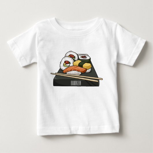 T-shirt Pour Bébé Illustration de sushi (Devant)