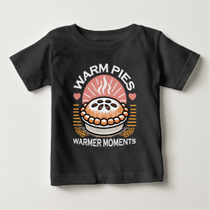 T-shirt Pour Bébé Illustration de tourte douillette : Pies chaudes M