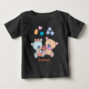 T-shirt Pour Bébé Illustration des nounours et des ballons