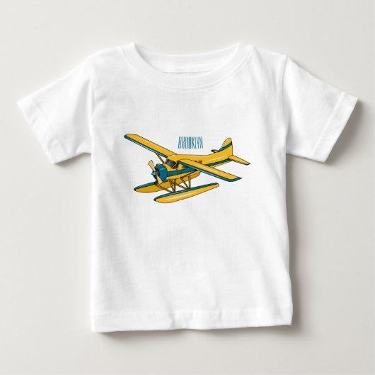 T-shirt Pour Bébé Illustration d'hydravion (Devant)
