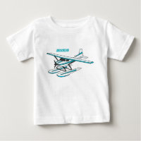 Illustration d'hydravion bleu blanc