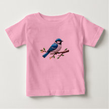 Illustration d'oiseau chanteur bleu sur une branch
