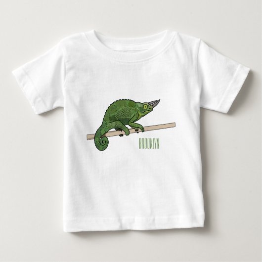 T-shirt Pour Bébé Illustration du caméléon de Jackson (Devant)