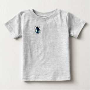 T-shirt Pour Bébé Illustration du coléoptère bleu brillant