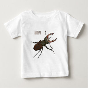 T-shirt Pour Bébé Illustration du scarabée de stade