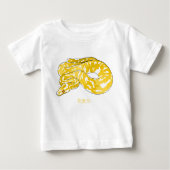T-shirt Pour Bébé Illustration du serpent python birman (Devant)