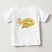 T-shirt Pour Bébé Illustration du serpent python birman (Devant)