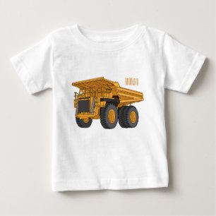T-shirt Pour Bébé Illustration d'un camion à grande échelle
