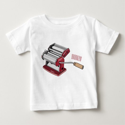 T-shirt Pour Bébé Illustration d'un fabricant de pâtes alimentaires (Devant)