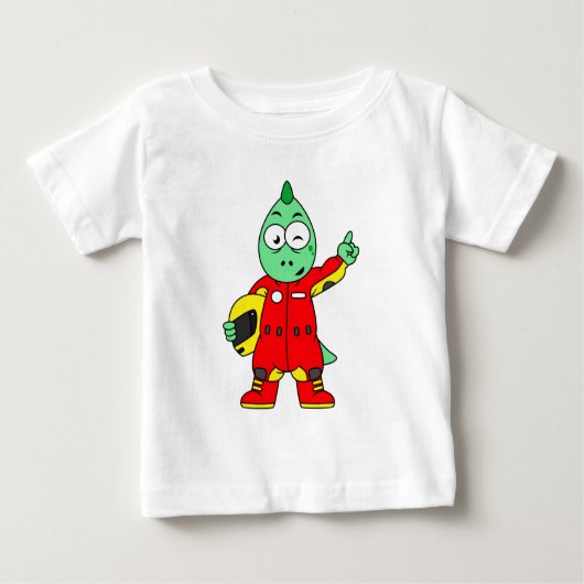 T-shirt Pour Bébé Illustration D'Un Pilote De Voiture De Course Allo (Devant)